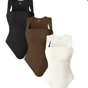 OQQ 3 STRETCHY TANK TOPS